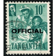 Tanganyika. 1961 Official 10c. Fine used. SG O2