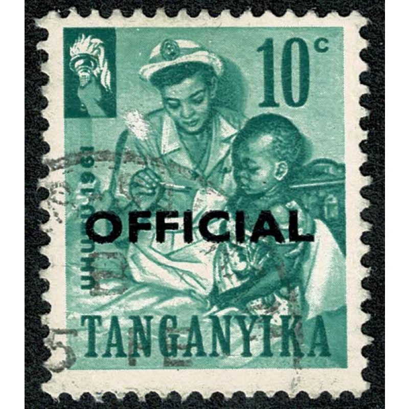 Tanganyika. 1961 Official 10c. Fine used. SG O2