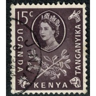 K.U.T 1960 15c dull purple.  Fine used. SG 185