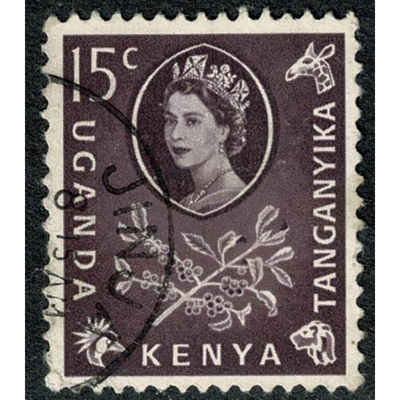 K.U.T 1960 15c dull purple.  Fine used. SG 185