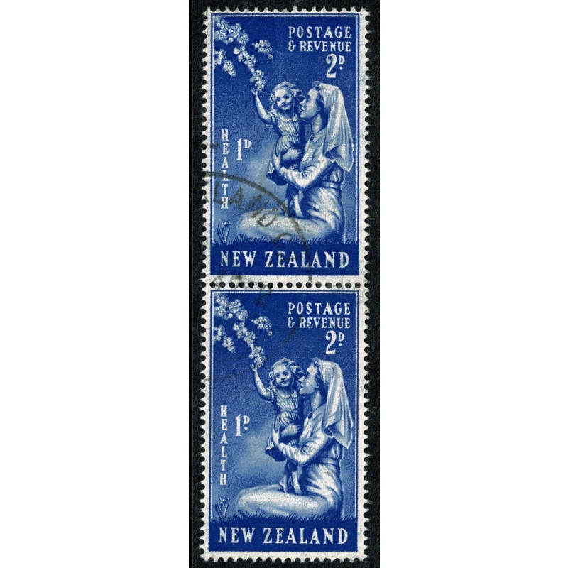 New Zealand. 1949 Health "nurse & child". 2d + 1d ERROR "No stop below D". SG 699a