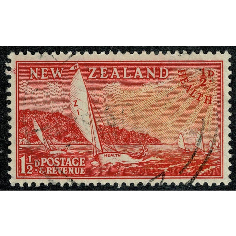 New Zealand. 1951 Health "Yachts". 1½d + ½d. Used. SG 708