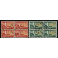 New Zealand. 1951 Health "Yachts". Set of 2 values in blocks of 4 used. SG 708-709