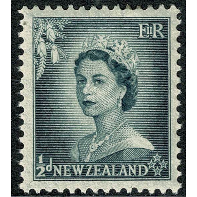 New Zealand. 1953-59. ½d slate. Mounted Mint single. SG 723