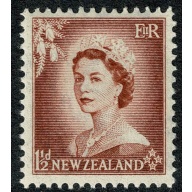 New Zealand. 1953-59. 1½d brown-lake. Mounted Mint single. SG 725