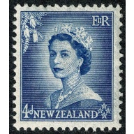 New Zealand. 1953-59. 4d blue. Mounted Mint single. SG 728