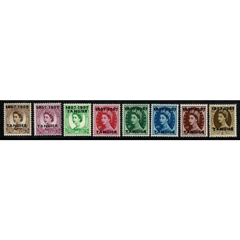 Morocco Agencies. 1957 Centenary of British Post Office in Tangier. SG 323-342. Unmounted Mint.