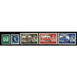 Morocco Agencies. 1957 Centenary of British Post Office in Tangier. SG 323-342. Unmounted Mint.