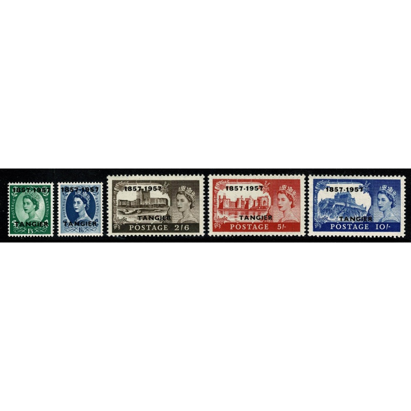 Morocco Agencies. 1957 Centenary of British Post Office in Tangier. SG 323-342. Unmounted Mint.