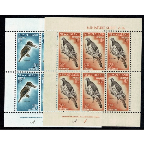 New Zealand. 1960 Health Pair of Miniature Sheets Unmounted Mint. SG MS804b