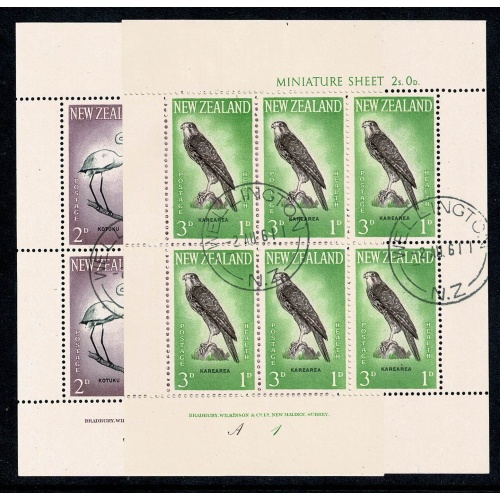 New Zealand. 1961 Health Pair of Miniature Sheets Fine Used. SG MS807a