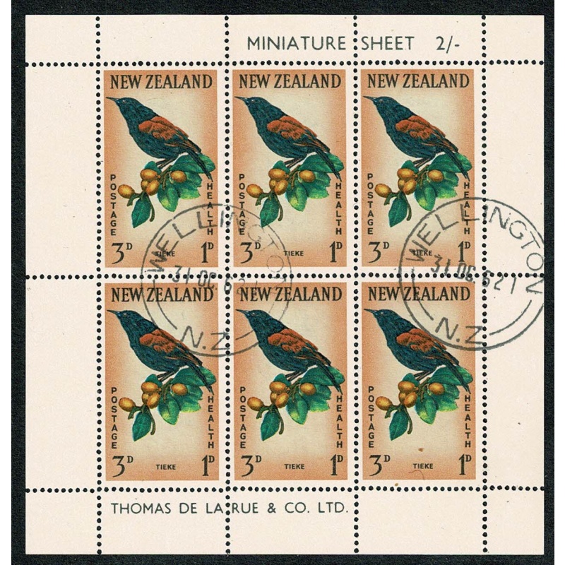 New Zealand. 1962 Health Pair of Miniature Sheets Fine Used. SG MS813b