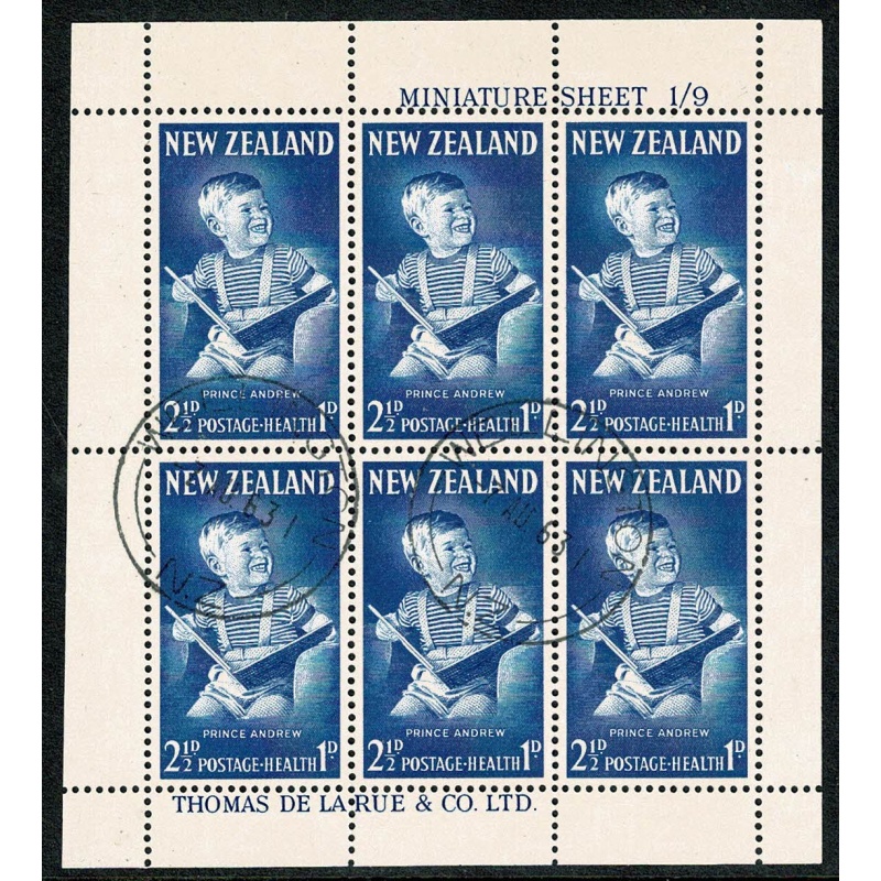 New Zealand. 1963 Health Pair of Miniature Sheets Fine Used. SG MS816b