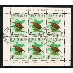 New Zealand. 1966 Health Pair of Miniature Sheets Fine Used. SG MS841