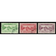 New Zealand. 1925 Dunedin Exhibition. Fine used set of 3 values. SG 463-465