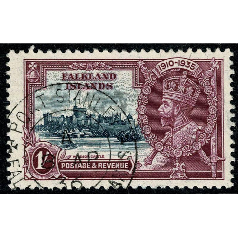 Malta. 1935 Silver Jubilee 1/- slate and purple. SG 142. Fine Used