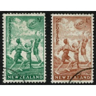 New Zealand. 1940 Health. "Beach Ball". Fine Used set. SG 626-627