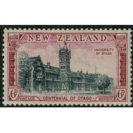 1948 Centenial of Otago. 6d black & rose. SG 695. MM