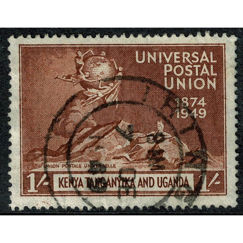 K.U.T 1949 75th Anniversary of Universal Postal Union. 1/- Fine used. SG 162