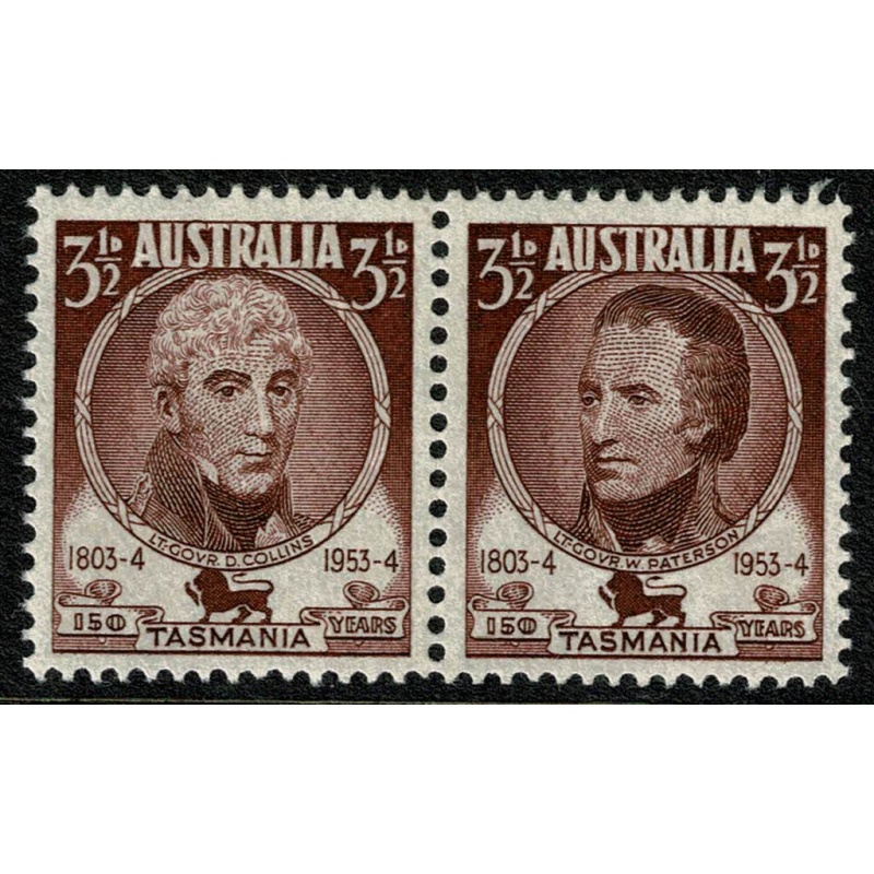 Australia. 1953 150th Anniv. Settlement in Tasmania. 3½d horiz. pair. UM SG 268/269