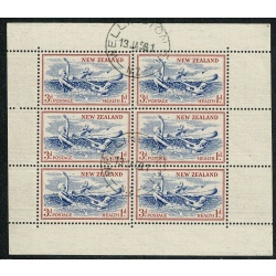 New Zealand. 1957 Health "Lifesavers". Pair of Miniature Sheets. Wmk Sideways. Fine Used. SG MS762b