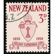 New Zealand. 1958 Centenary of City of Nelson 3d. Fine Used single. SG 767