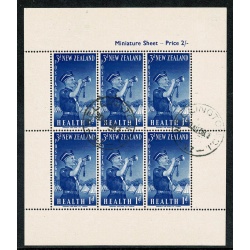 New Zealand. 1958 Health "Cadets". Fine used pair of Miniature Sheets. SG MS765a