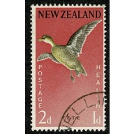 New Zealand. 1959 Health 2d + 1d "Grey Teal" Fine used single. SG 776