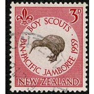 New Zealand. 1959 Scout Jamboree 3d. Fine Used single. SG 771.