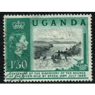 Uganda. 1962 Centenary of Discovery of souce of The Nile 1/30. Fine used. SG 97