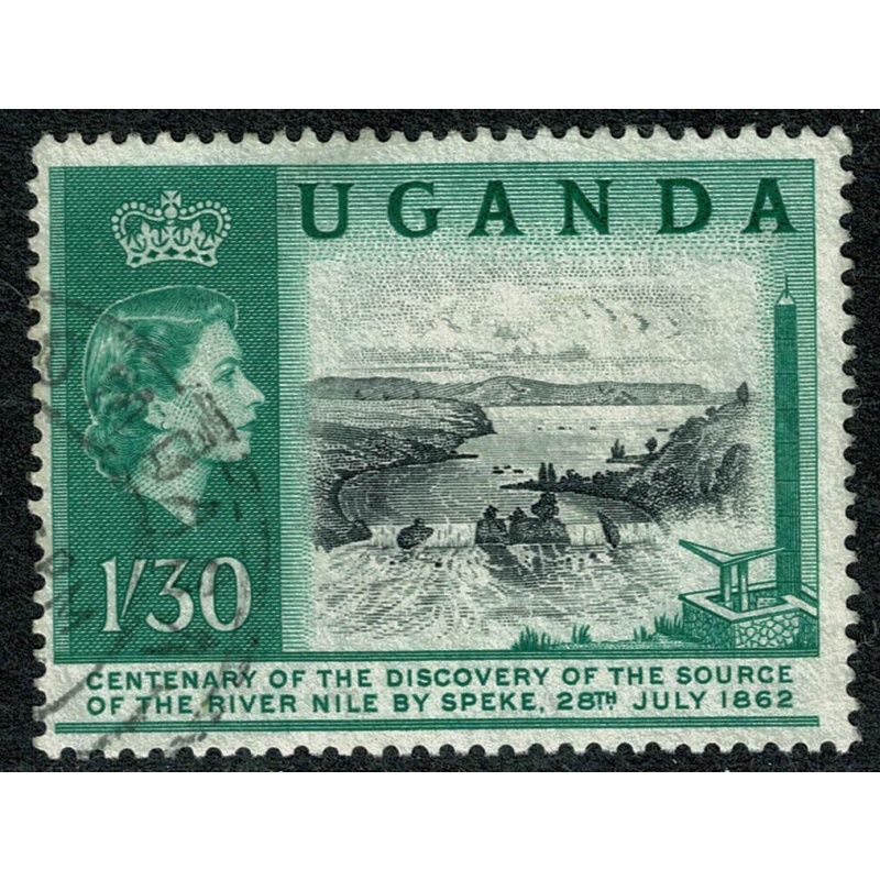 Uganda. 1962 Centenary of Discovery of souce of The Nile 1/30. Fine used. SG 97