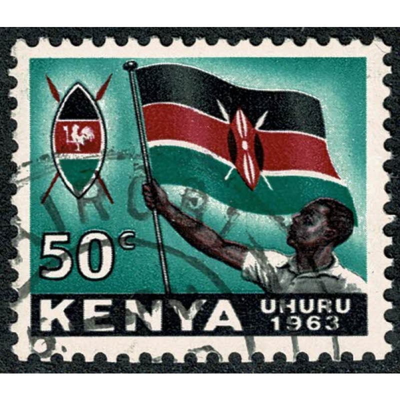 Kenya. 1963 Independence Issue 50c.  Fine used. SG 7