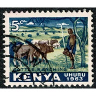 Kenya. 1963 Independence Issue 5c.  Fine used. SG 1