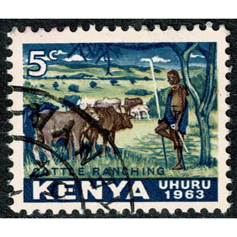 Kenya. 1963 Independence Issue 5c.  Fine used. SG 1