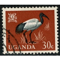 Uganda. 1965 Birds Issue 30c. Fine used. SG 117