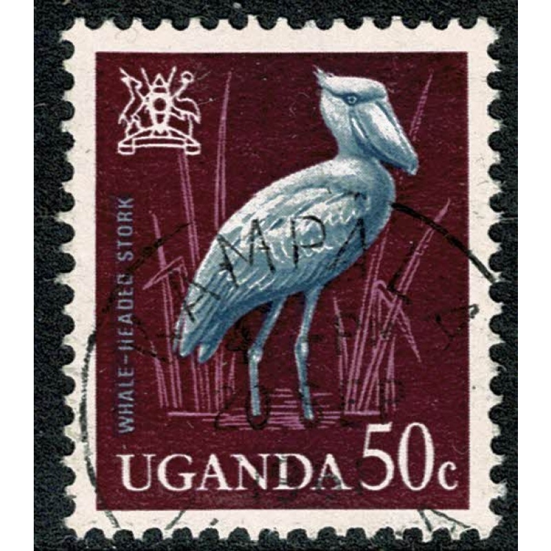 Uganda. 1965 Birds Issue 50c. Fine used. SG 119