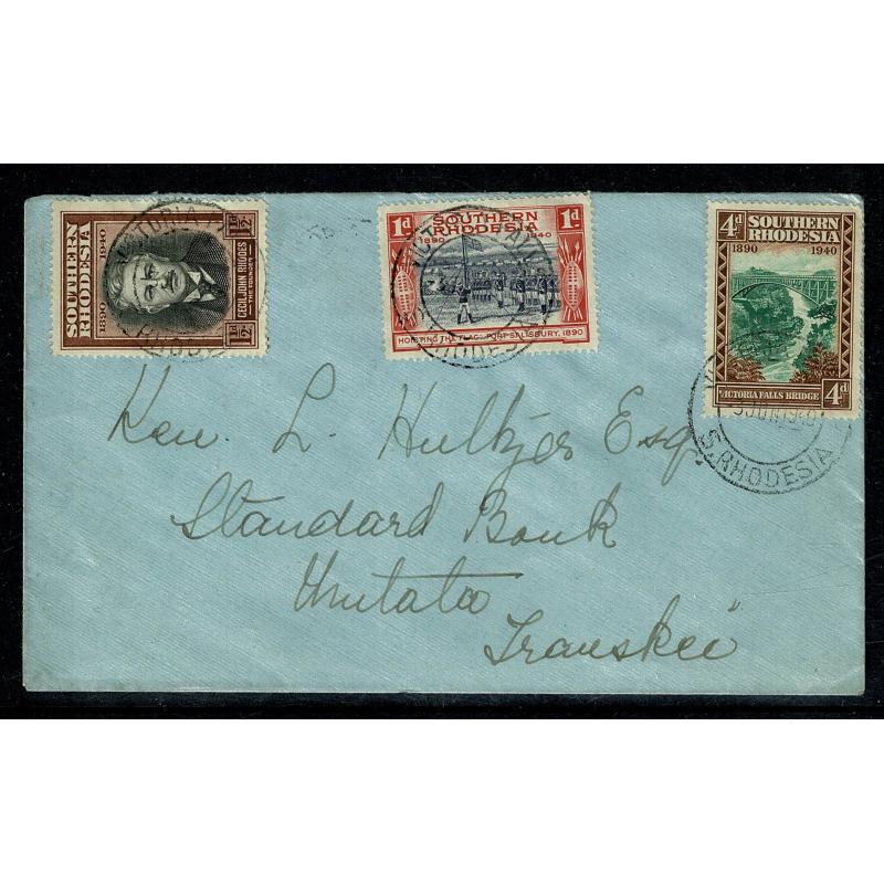 1940 B.S.A. Co. Golden Jubilee. Set on covers with FDI cancel. SG 53-60